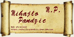 Mihajlo Pandžić vizit kartica